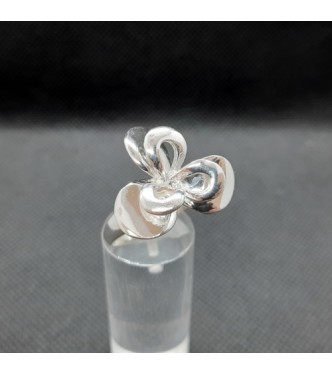R002157 Handmade Sterling Silver Ring Flower Genuine Solid Stamped 925 Empress